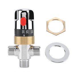 Solid Brass Thermostatic Mixer Valve Thermostatic Control for Water Temperature Pipe Sink for Solar Shower Systems in Washrooms and Kitchens