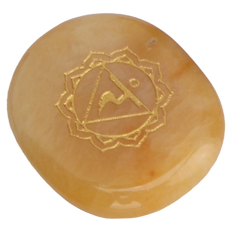 7 Pcs Rune Stones Set Different Color Smoother Yoga Stone