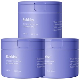 록키스 원스텝 올인원 약산성 클렌징밤 150ml 3개 Rockiss One Step All-in-One Mild Acid Cleansing Balm 150ml 3 Packs