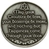 Irish Blessing Coin Happiness with Celtic Cross (Single Coin)