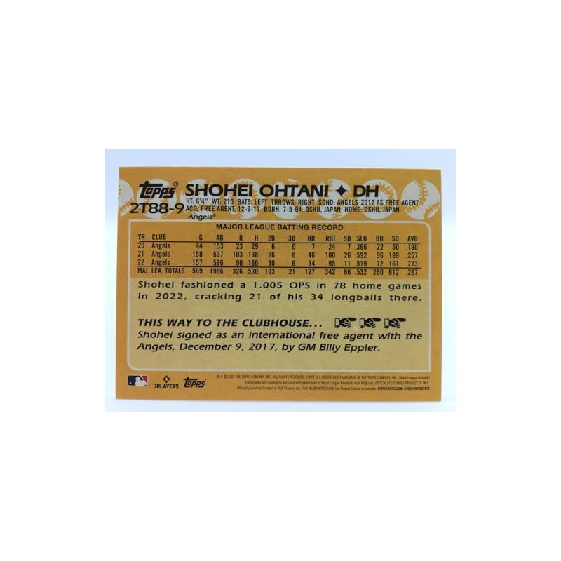 2023 National League MVP Baseball Card 2023 Topps Series 2