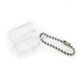（2pcs/lot） Hearing Aid Battery Caddy - Plastic Button Cell Holder Storage Case with Key Chain
