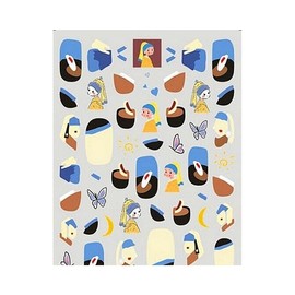 Color Block Nail Sticker Flower Heart Cow Nail Decal Sticker S432Ms Nail Wraps Stickers Manicure Supplies for Women Nails Full Long Lasting Easy Apply and Remove