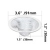 bociloy 2PCS Kitchen Sink Strainers, 3.6" Top/1.5" Basket, Round Drain