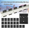 CNQLIS 20Pcs 35mm Din Rail Fixed Clamp,1.73 Width Universal DIN