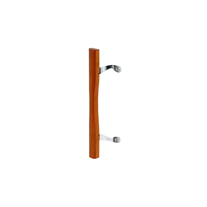 Prime-Line MP1034 Sliding Glass Door Pull, Wood Handle, Diecast Construction,