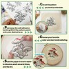 ZQmino Water Soluble Embroidery Patterns Stick and Stitch Embroidery Paper