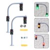 2PCS Model Railroad Train Signals, 3-Lights Block Signal HO Scale