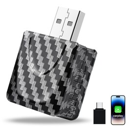 GuKKK Wireless Android Car and Carplay Wireless Adapter, 2 in 1 Stick Converts Wired Android Car / Carplay to Wireless