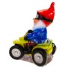 Garden gnome on quad made of shatterproof PVC gnome -