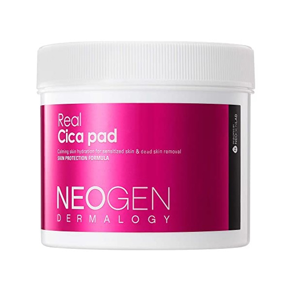 DERMALOGY by NEOGENLAB Real Cica Pad - Restores Skin Barrier Soothes Gently Exfoliates & Cleanses (Cica Micellar Pad)