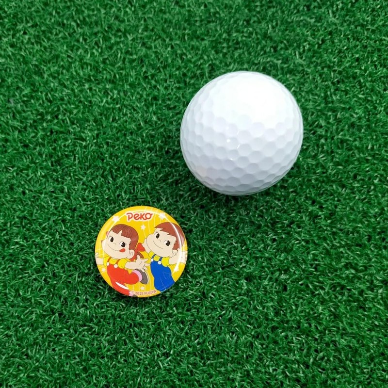 HOKUSHIN TRADING MK0513 Golf Ball Marker Peko-chan Acrylic Marker Peko-chan