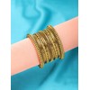 Aheli Tribal Traditional Antique Golden Oxidised Bangles Fashion Vintage Jewelry