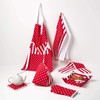 Homescapes 100% Pure Cotton Apron Washable Kitchen Apron with Pouch