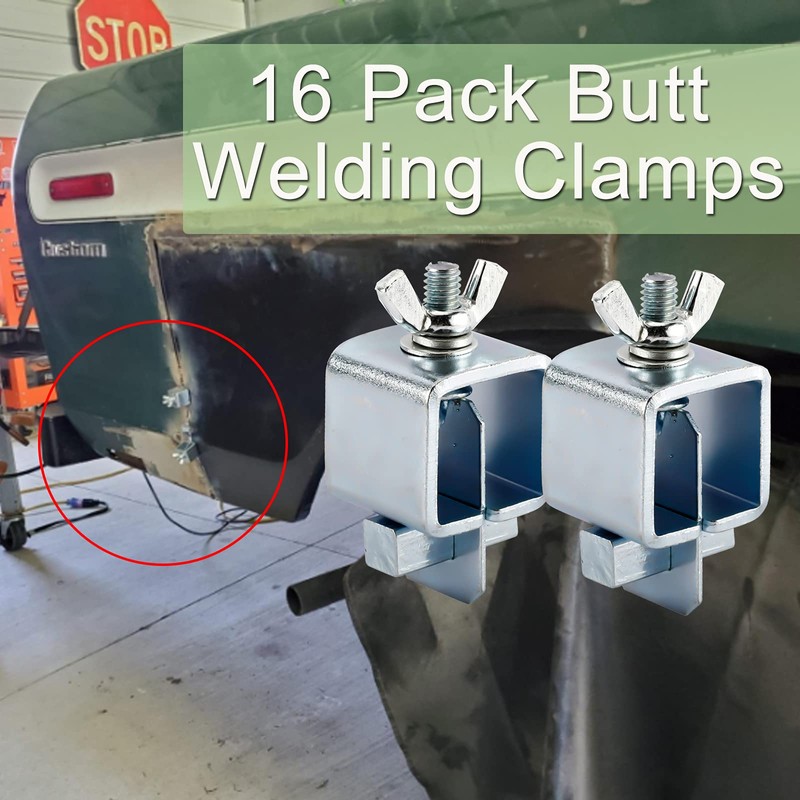 Toolly 16 Pack Butt Welding Clamps - Small Welding Clamps