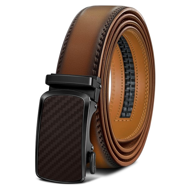 BULLIANT Ratchet Belt For Men –Leather Belt Cut to Fit