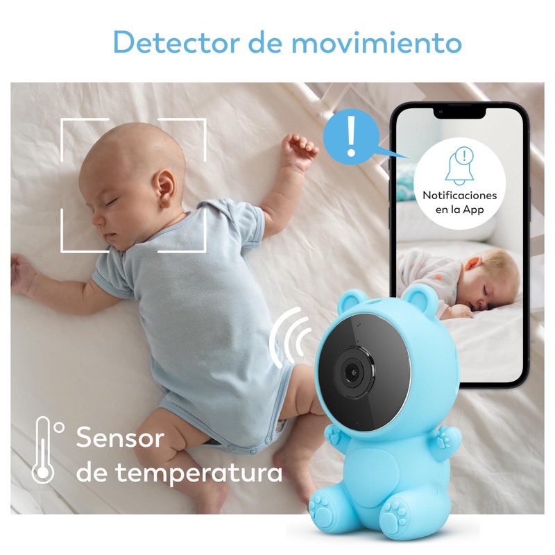Garza - 1080P HD Baby Surveillance Camera with Temperature Sensor,