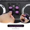 RT-TCZ Window Button Switch Trim Cover Aluminum Alloy Decoration Interior