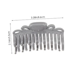 Mikinona 4pcs Large Leopard Print Ponytail Holders Strong Hold Plastic Hair Clip for Women Slide Hair Clamp for Medium to Thick for Valentine's Day Party Anniversary