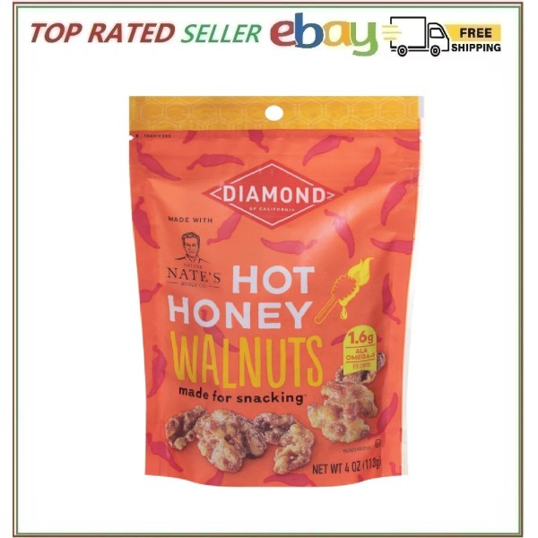 Diamond of California Hot Honey Walnuts, 4 oz, 1 Pack