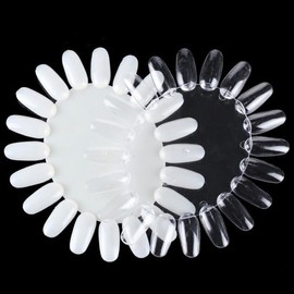 20 Stück Nagellack-Display-Rad, Nagelkunst-Übungswerkzeug, künstliche Nagelkunst-Übungs-Vorlagen, Nagelkunst-Präsentationstafel, Nagelkunst-Display-Rad, Nagellack, Anzeigetafel Healvian