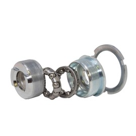 Fenix Bottom Bracket Cup Set for 3-Piece Cranksets, 68/73mm, (Chrome)