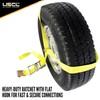 US Cargo Control Side Mount Wheel Net with Ratchet and