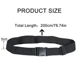 Wheelchair Adjustable Buckle Seatbelt Strap, 74"/200cm Wheelchair Seatbelt Restraint Leg, Wheelchair Leg Support Restraint for Mobility Scooter Elderly Patients