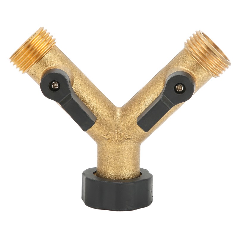 G3/4 Female Thread Connector Brass Ball Valve Hose 3‑Way Connector