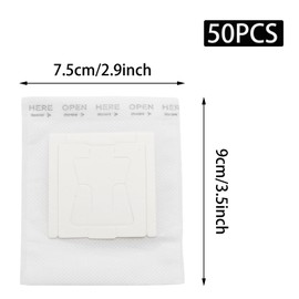 Pine & Linen 50pcs Portable Coffee Filter, Hanging Ear Drip Coffee Bag Disposable Single Serve, Pour Over Filter for Camping/Backpacking/Travel/Office/Home/Outdoor/On the go(2.9 * 3.5inch)