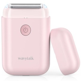 Wavytalk Electric Shaver Cordless Razor for Womens Arms Legs Body Bikini Underarm,Rechargeable Trimmer with Detachable Head Wet Dry Use - Color: White