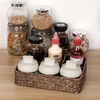 OLegei Wicker Storage Basket Shelf Basket Wicker Storage Box with