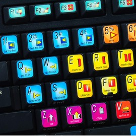 NEW AVID MEDIA COMPOSER DECALS SHORTCUTS for KEYBOARD