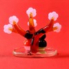 Four Cart Cute Glass Hinamatsuri Doll with Peach Incense Hina