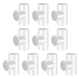 3 Way PVC Tee PVC Pipe Fittings Connector (Socket x Socket x Socket) (1-1/2“, Art Deco, 4, RIV003)