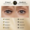 QUEWEL Eyelash Cluster Glue 10 ml, Black Cluster Lashes Glue