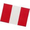 Peru Flag Embroidered Iron On Sew On Patch