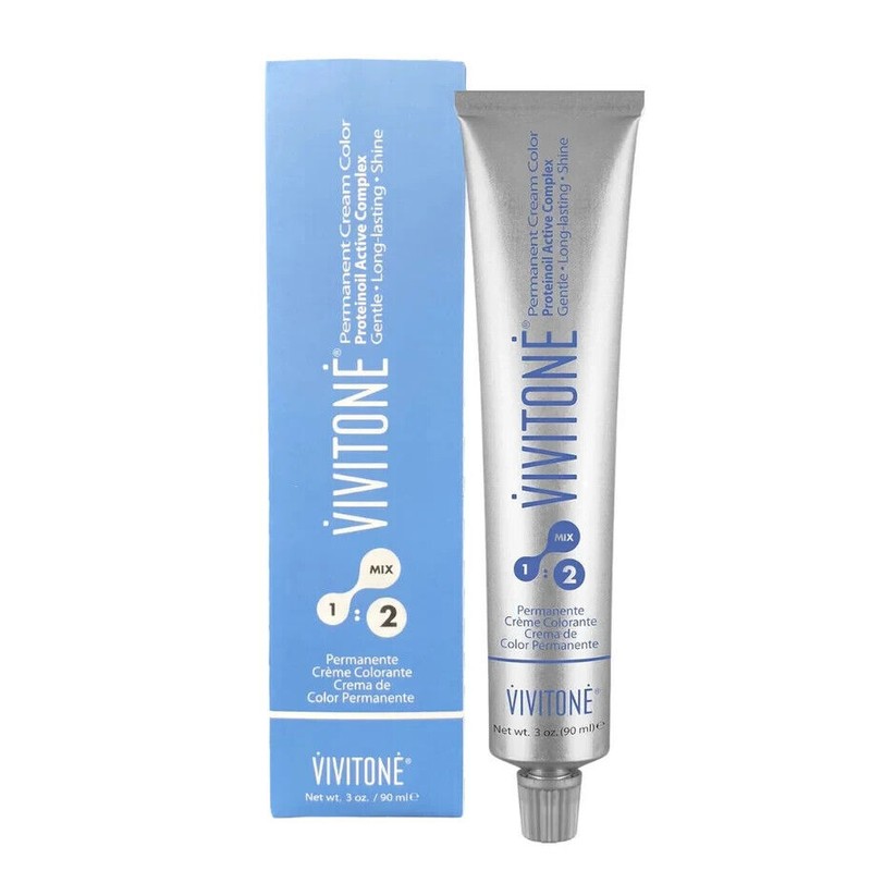 Vivitone (4N BROWN) Permanent Cream Hair Color 3oz.