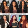30 Inch Deep Wave Lace Front Wigs Human Hair 250