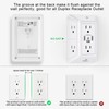 POWRUI Multi Plug Outlet Surge Protector - 6 Outlet Extender