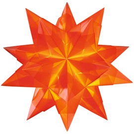 folia - Craft Set Bascetta Star, Transparent White, Finished Size of the Paper Star, With Detailed Instructions (English Language Not Guaranteed) - Ideal For Timeless Decoration