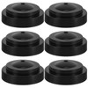POPETPOP 6PCS Mini Desk Flag Holder Stands - Black Plastic