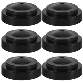 POPETPOP 6PCS Mini Desk Flag Holder Stands - Black Plastic Table Flag Stand for Office, Home, Conference Room Decoration