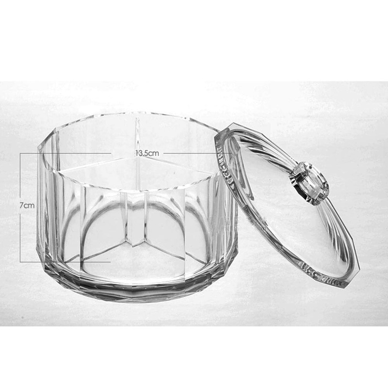 YTBH-08085 Acrylic Candy Bowl with Lid Diameter 14.7 cm x