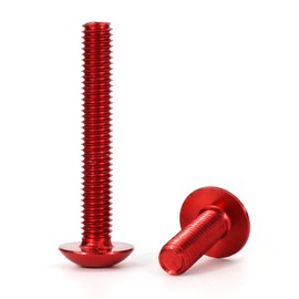 REARACE Universal Motorcycle Fairing Bolt Kits - Fit for CRF-R, YZ, NINJA/ZX, GSX/DRZ Series - Sport Bike Screws, Washers, Nuts, Clips Assortment (Red)