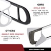 RUXIFEY Single Side 3rd Third Brake Light Gasket Seal Compatible