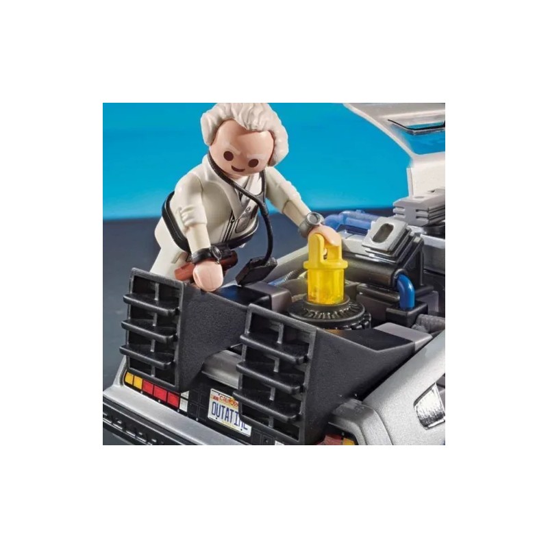 Figura Armable Playmobil Back To The Future Delorean 64 Pzas