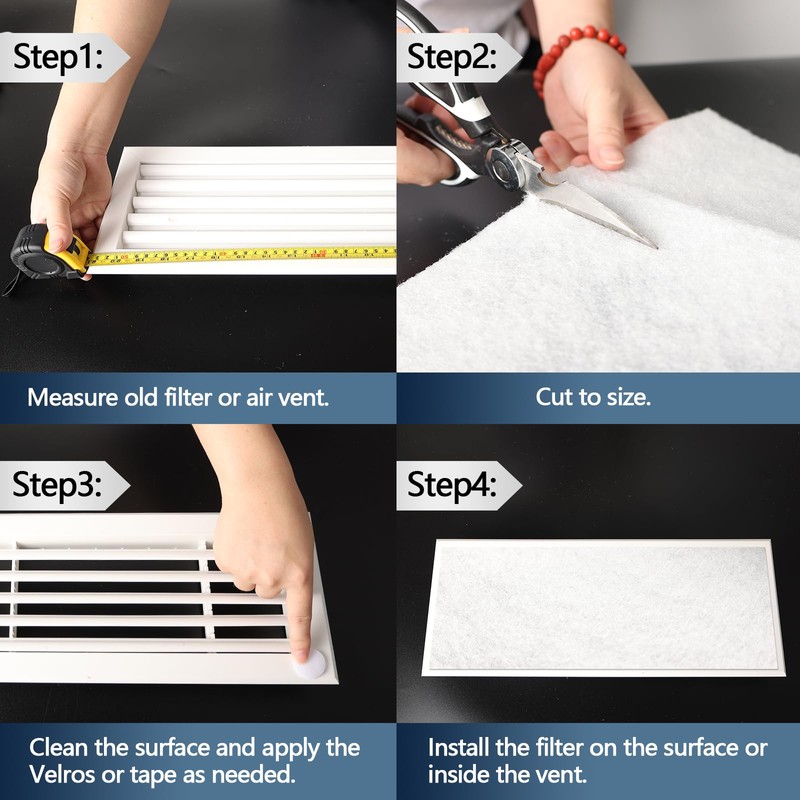 Air Vent Filter 20x100 Inch, Cut to Fit (50+filters) Air