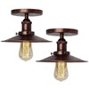 HTRUIYATY Pack of 2 Vintage Umbrella Ceiling Light Industrial Retro