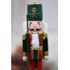 15 inches Handmade Christmas Nutcracker Traditional Decoration Soldier in Green